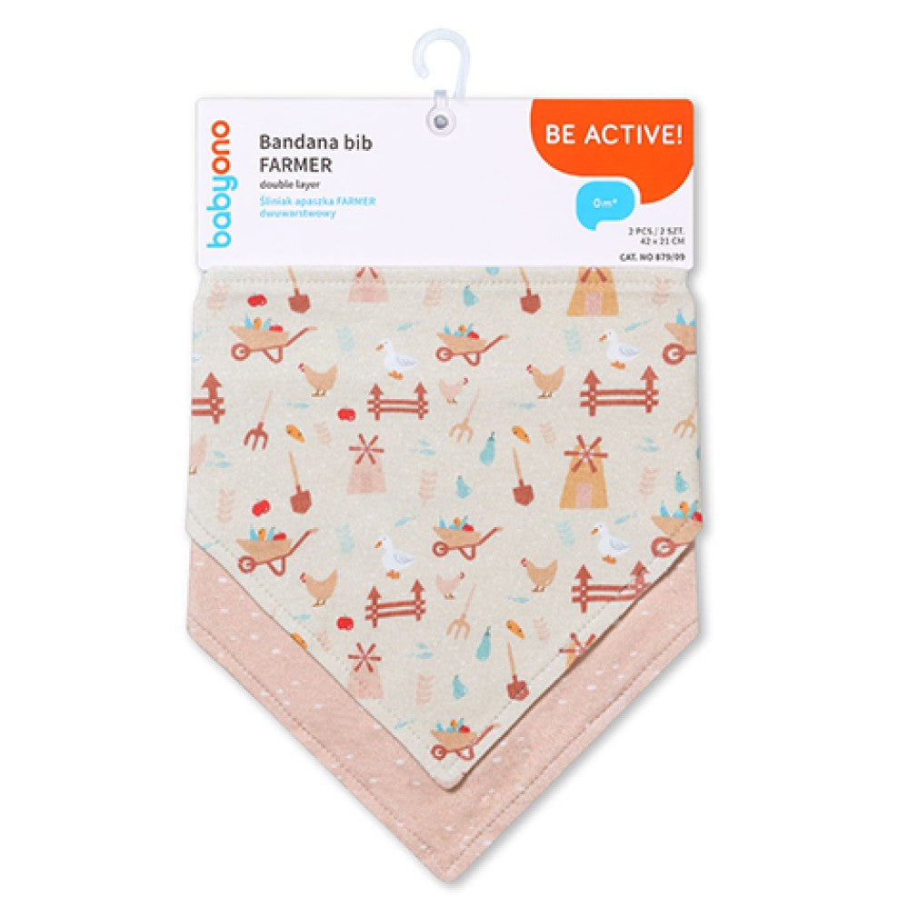 Bavaglino Bandana Contadino 2 Pezzi