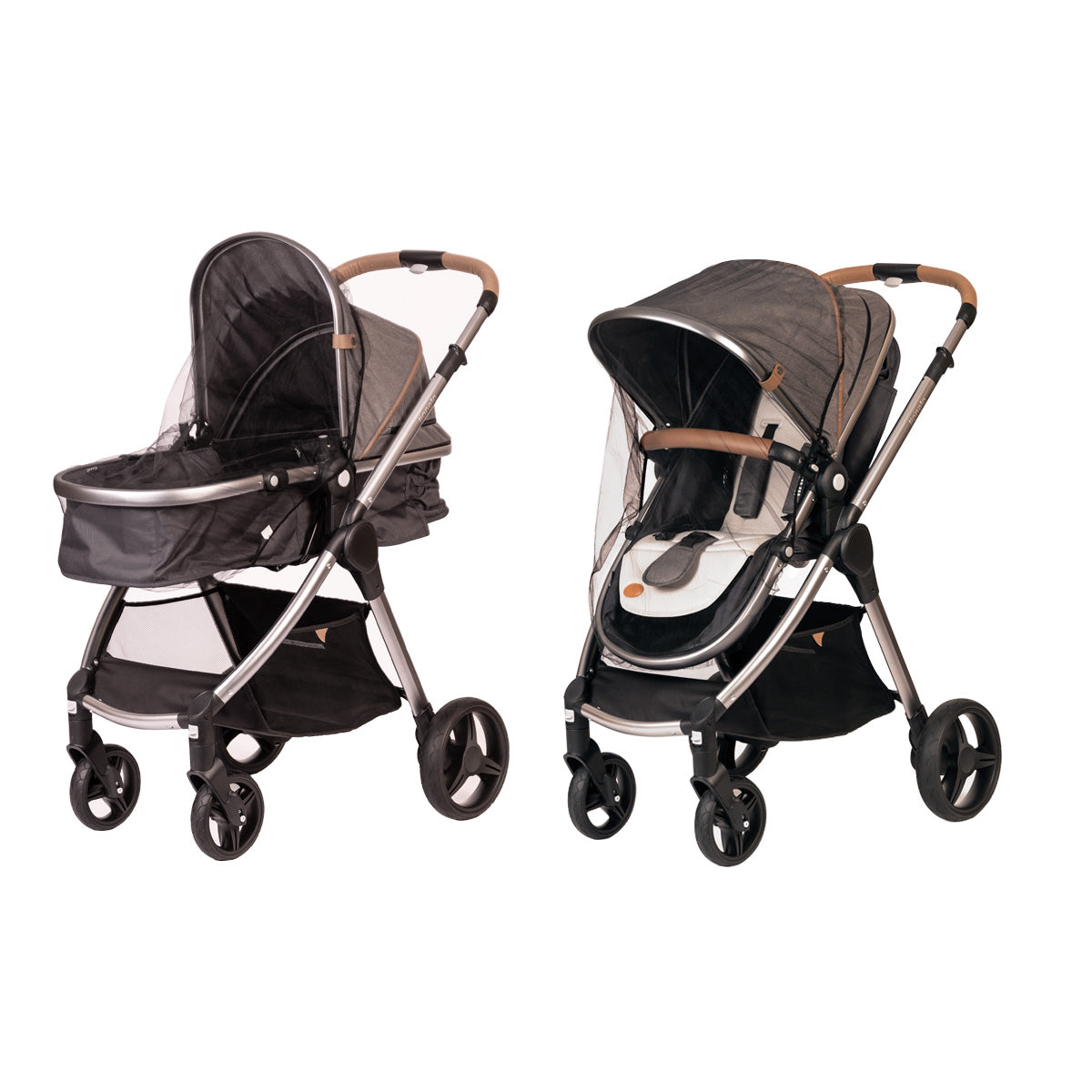 Zanzariera Happy Summer Nera per Passeggino Universale
