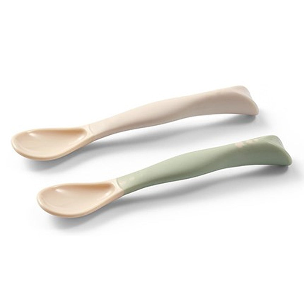 Cucchiai Flessibili 2 pezzi Beige E Verde