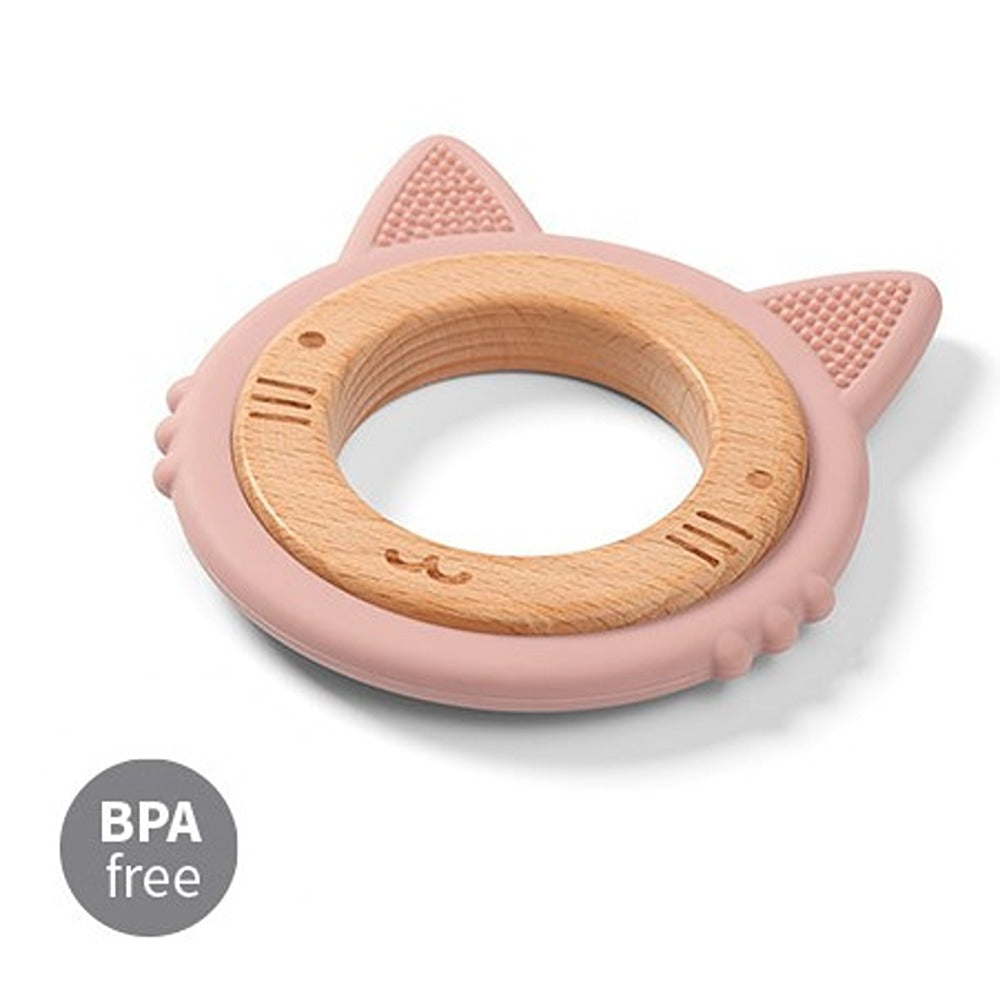 Massaggiagengive Legno E Silicone Gattino