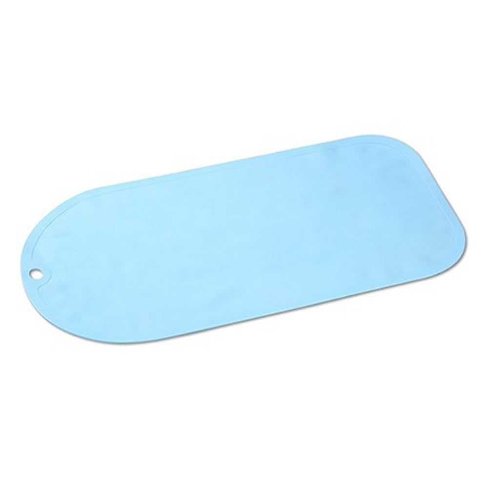 Tappetino da Bagno Antiscivolo 55x35 cm Blu