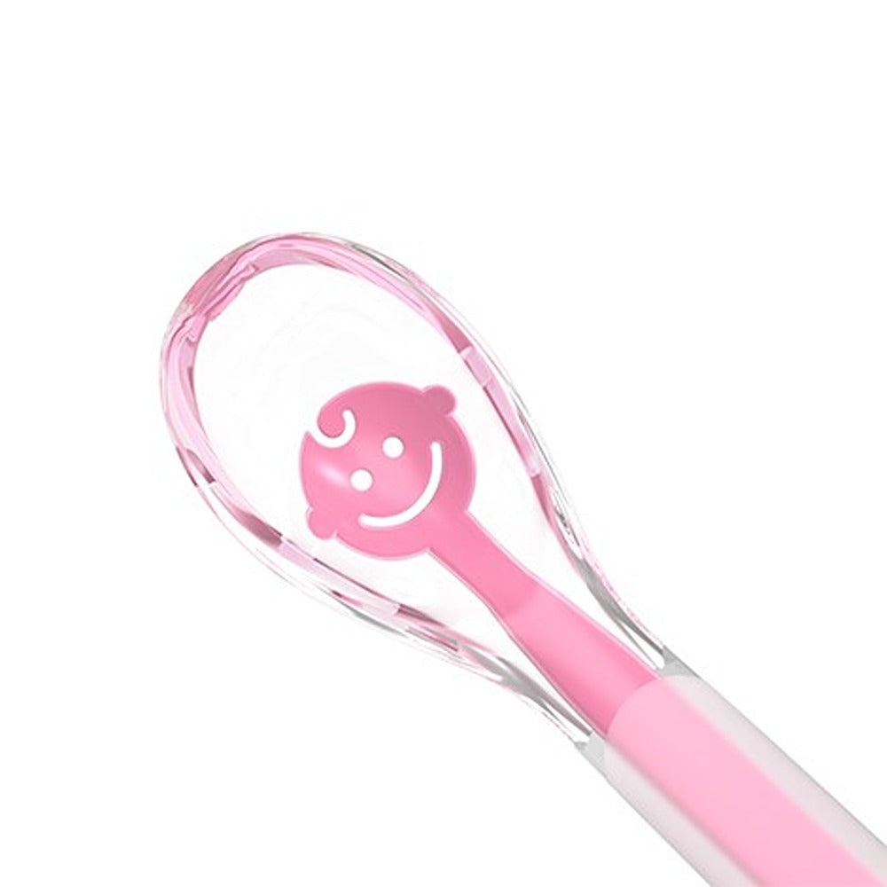Cucchiaio Morbido in Silicone Baby's Smile Rosa
