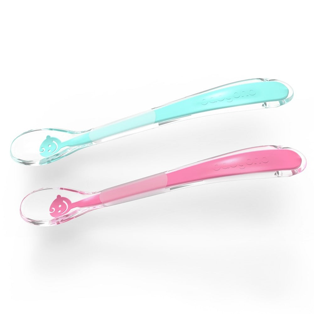 Cucchiaio Morbido in Silicone Baby's Smile Rosa