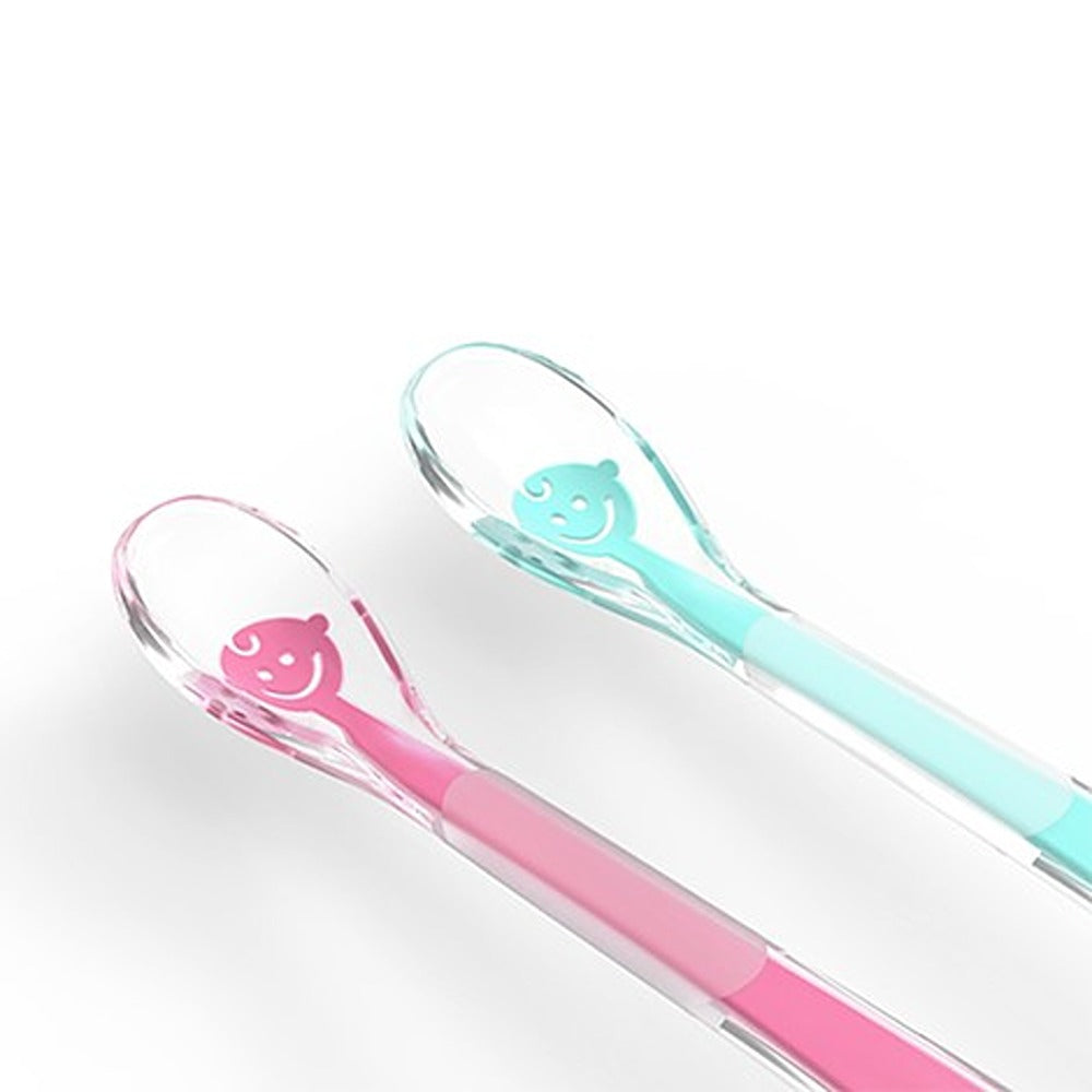 Cucchiaio Morbido in Silicone Baby's Smile Blu