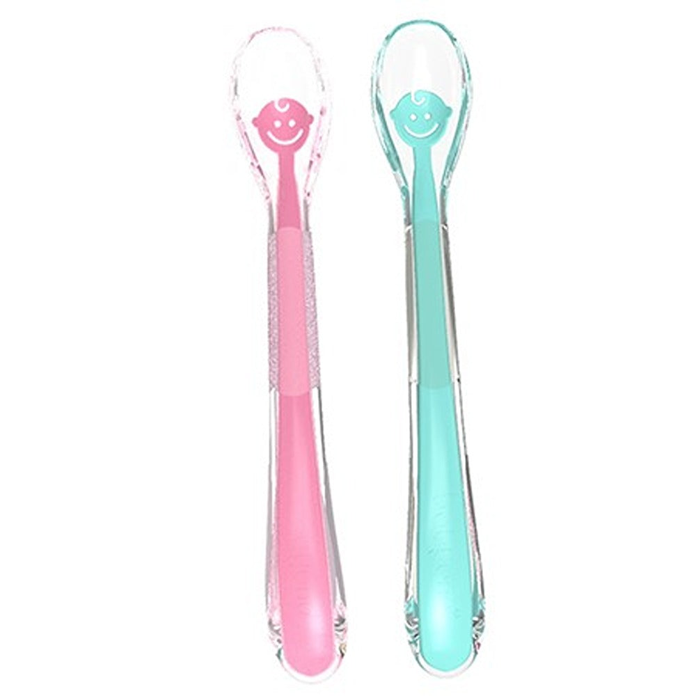 Cucchiaio Morbido in Silicone Baby's Smile Blu