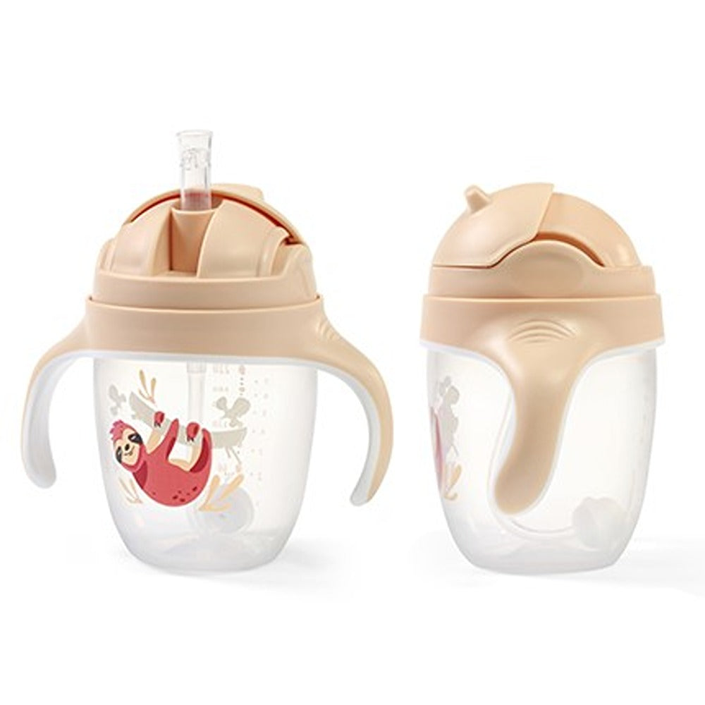 Tazza con Cannuccia Appesantita 240 ml Beige