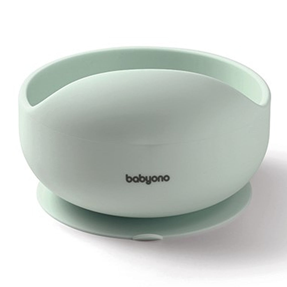 Ciotola con Ventosa in Silicone Verde