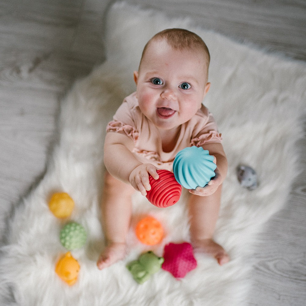 Palline Sensoriali in Silicone 4 pezzi