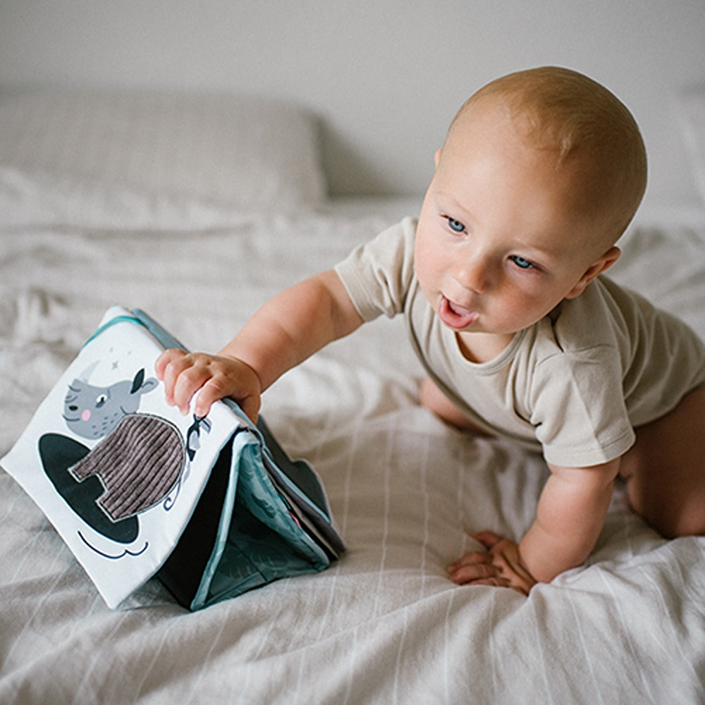 Libro Sensoriale in Stoffa Safari