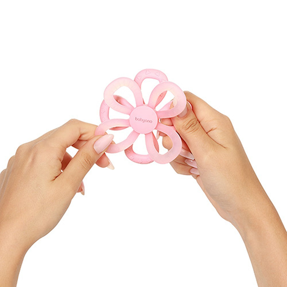 Massaggiagengive in Silicone Fiore Rosa