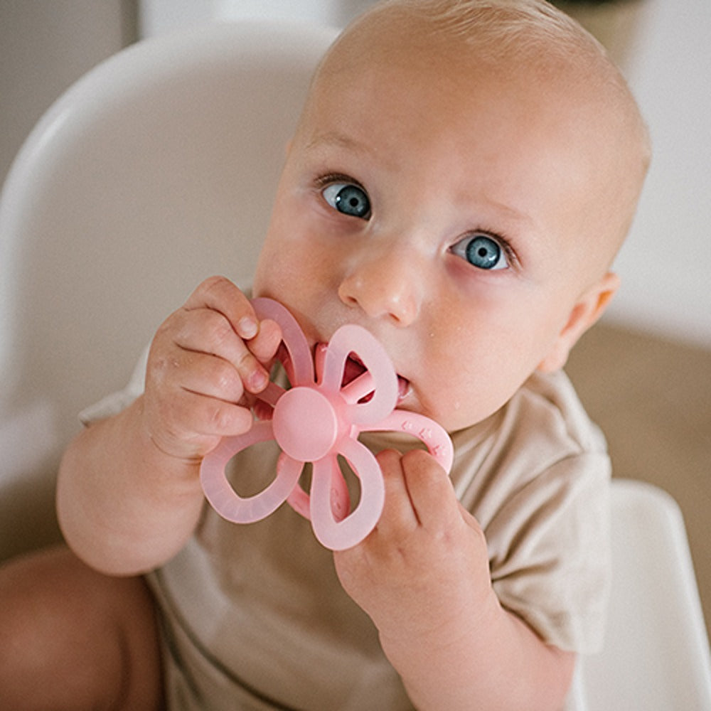 Massaggiagengive in Silicone Fiore Rosa