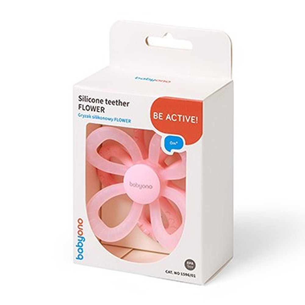 Massaggiagengive in Silicone Fiore Rosa