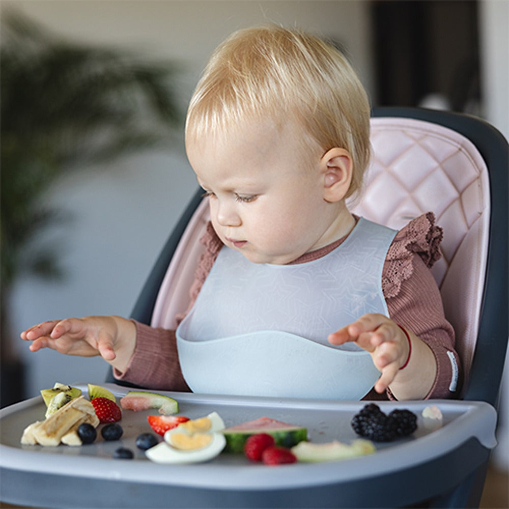 Bavaglino in Silicone Ultrasottile Azzurro
