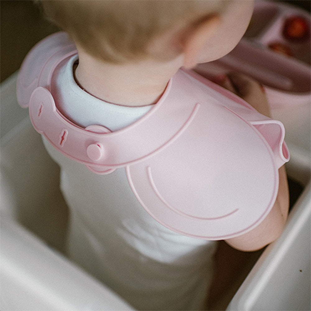 Bavaglino in Silicone con Chiusura Regolabile Rosa