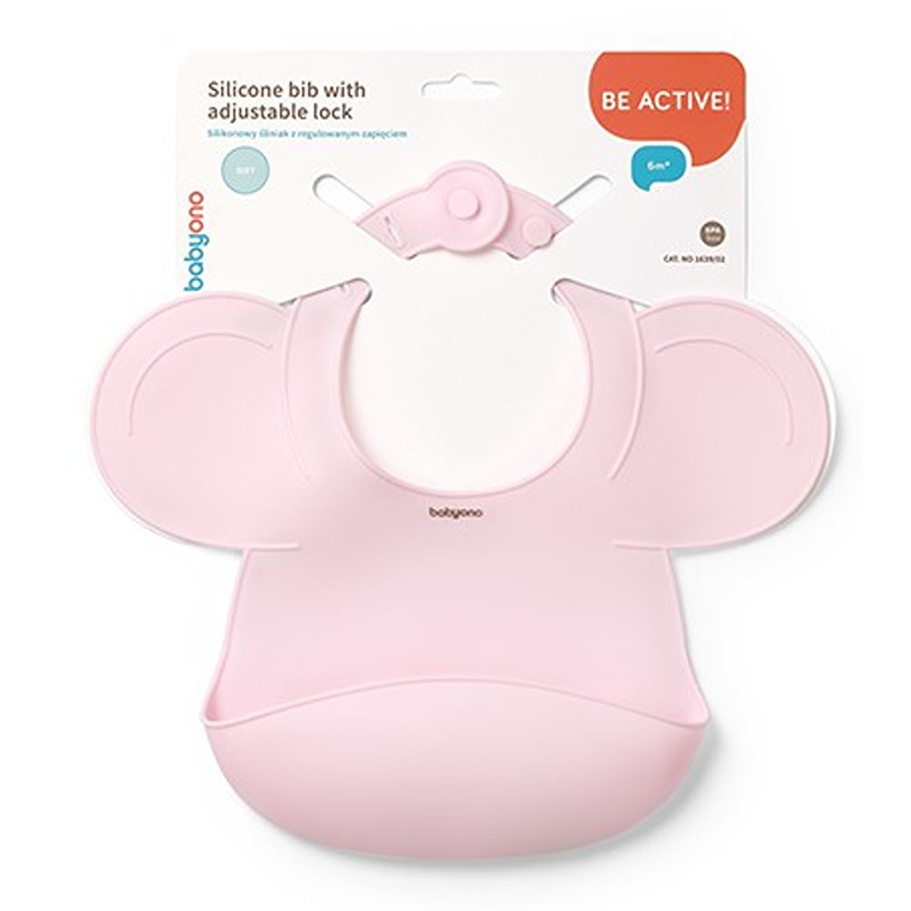 Bavaglino in Silicone con Chiusura Regolabile Rosa