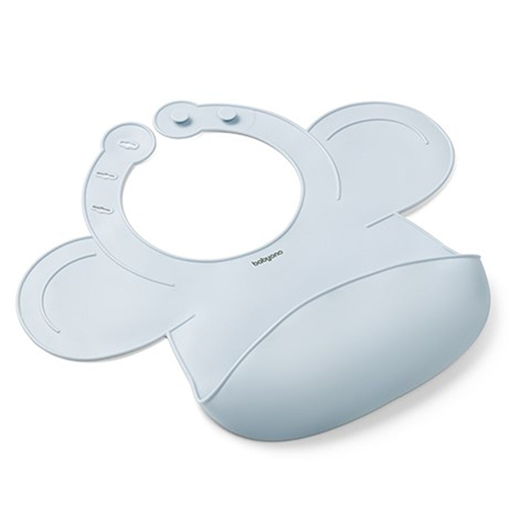 Bavaglino in Silicone con Chiusura Regolabile Azzurro