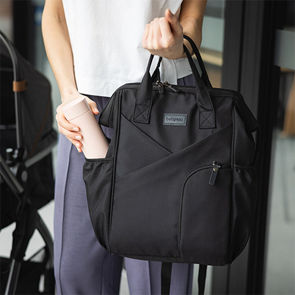 Zaino Mamma Stile Moderno Nero
