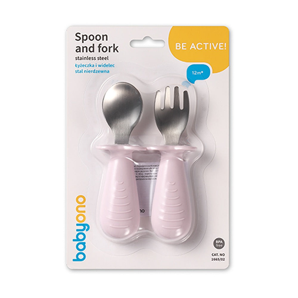 Set Cucchiao E Forchetta in Acciaio inox Rosa