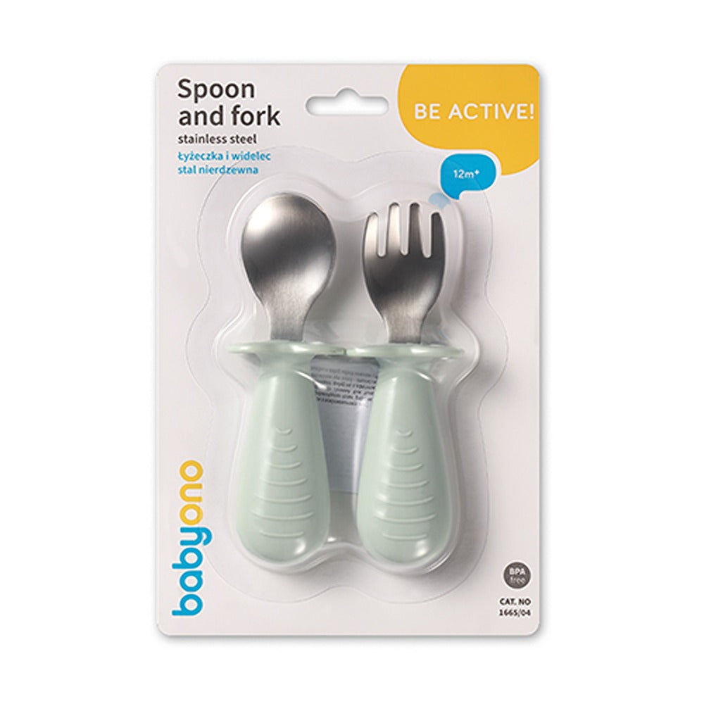 Set Cucchiao E Forchetta in Acciaio inox Menta