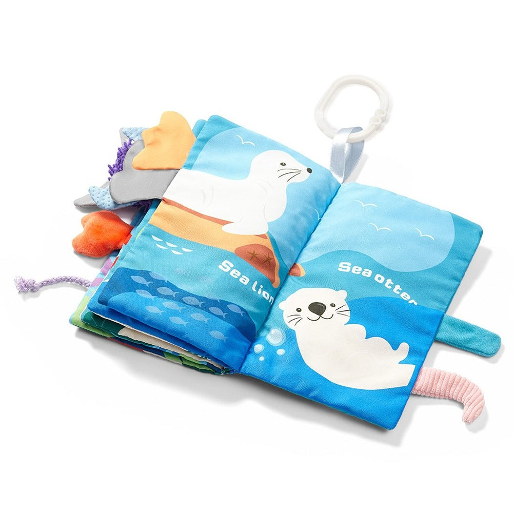 Libro Sensoriale in Stoffa Oceano