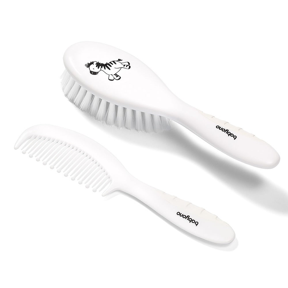 Set Spazzola & Pettine Setole Morbide Bianco