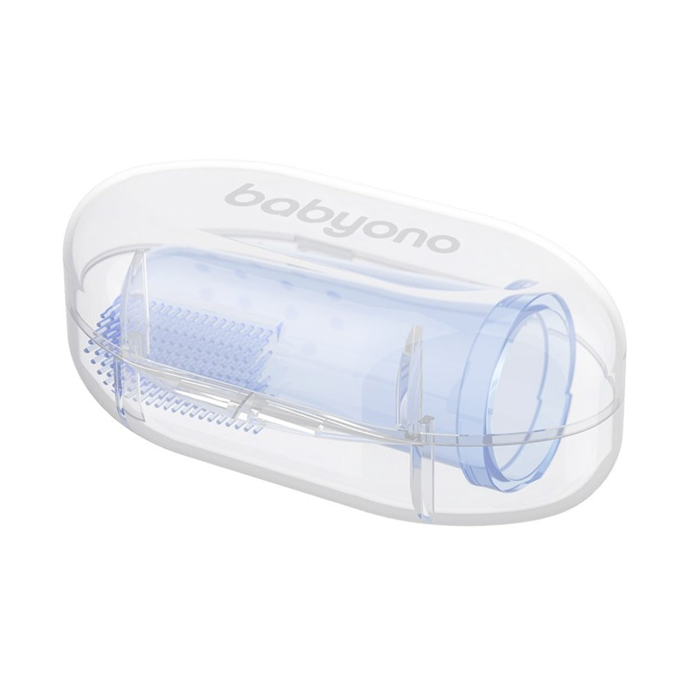 Spazzolino Primi Denti E Massagiagengive con Custodia Blu