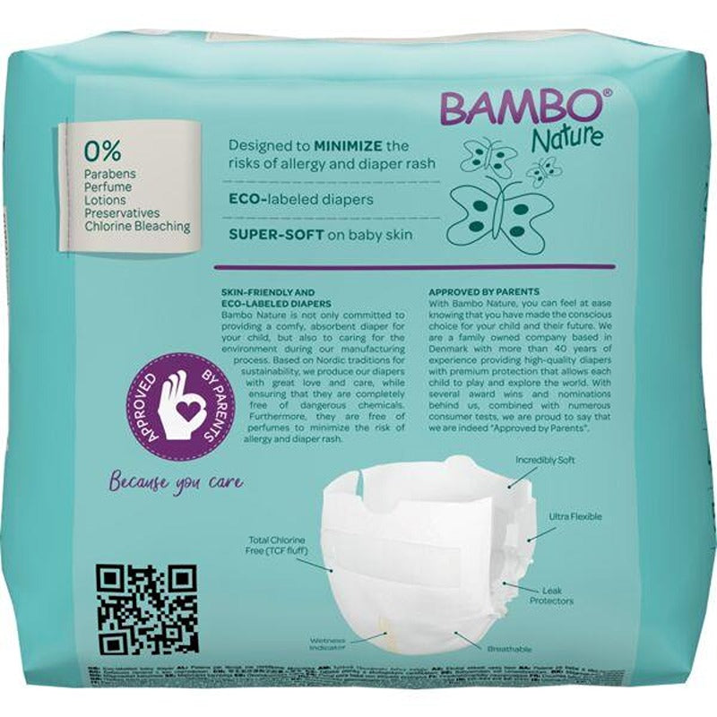 Pannolini Bambo Nature Taglia 0 1-3 kg 24 pezzi