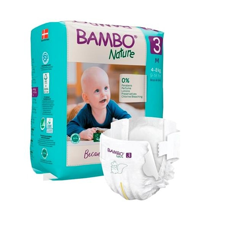 Pannolini Bambo Nature Taglia 3 4-8 kg 28 pezzi