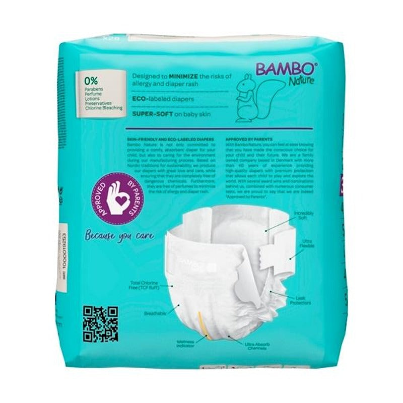 Pannolini Bambo Nature Taglia 3 4-8 kg 28 pezzi