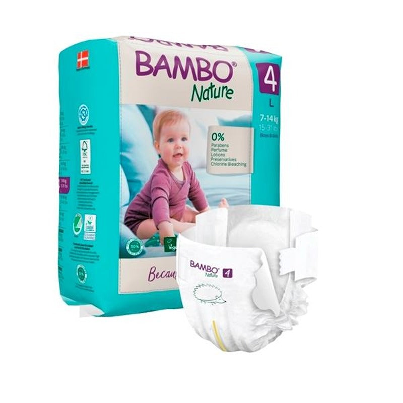 Pannolini Bambo Nature Taglia 4 7-14 kg 24 pezzi