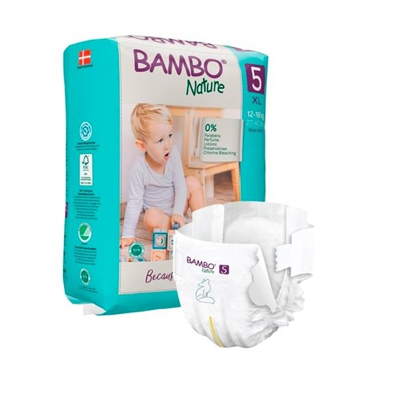 Pannolini Bambo Nature Taglia 5 12-18 kg 22 pezzi