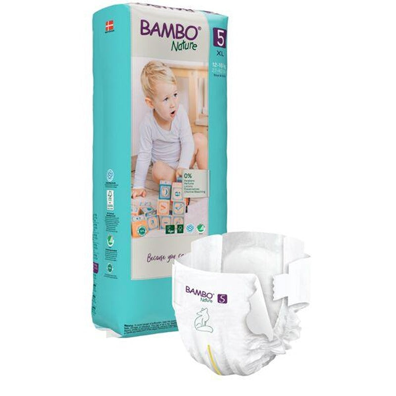 Pannolini Bambo Nature Taglia 5 12-18 kg 44 pezzi