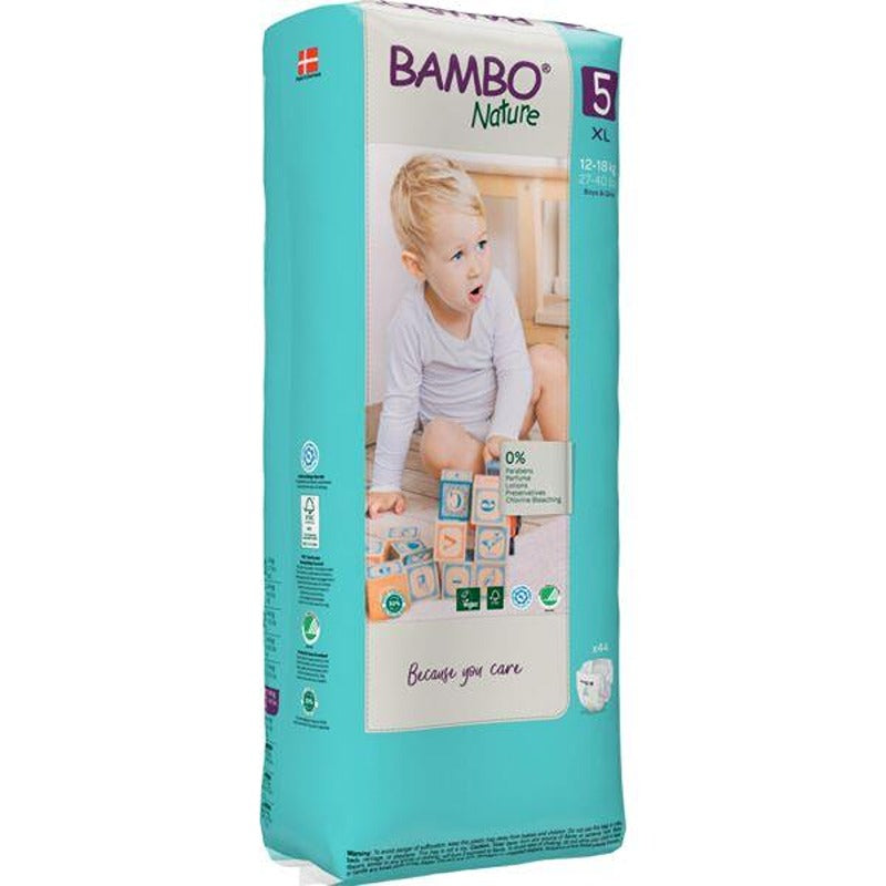 Pannolini Bambo Nature Taglia 5 12-18 kg 44 pezzi