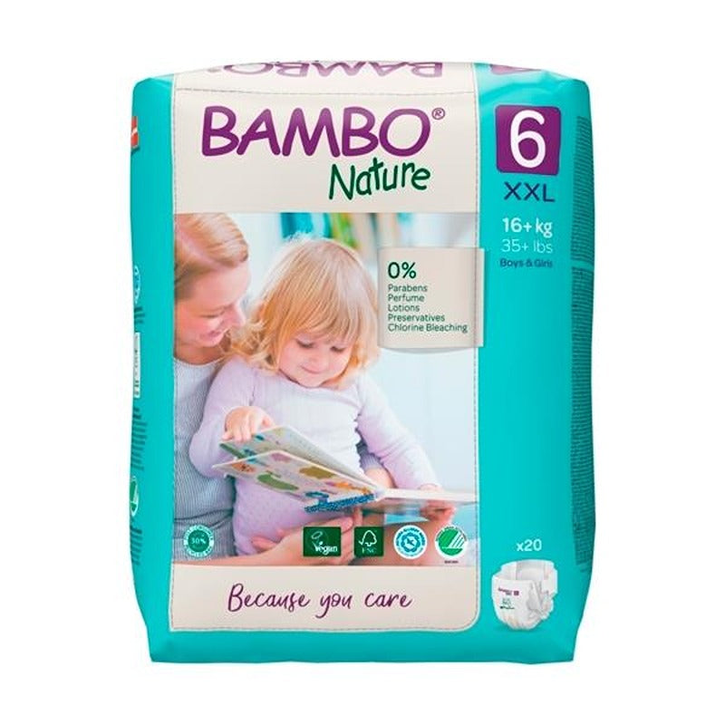 Pannolini Bambo Nature Taglia 6 16+ kg 20 pezzi