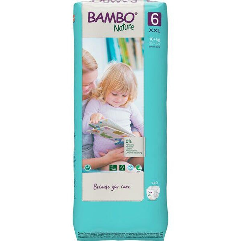 Pannolini Bambo Nature Taglia 6 16+ kg 40 pezzi