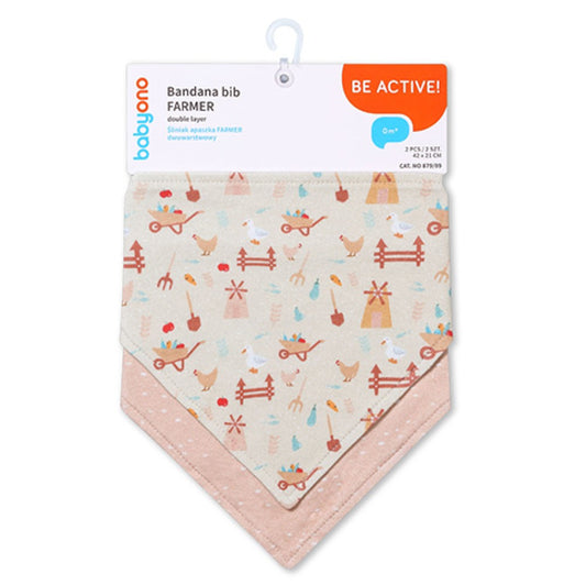 Bavaglino Bandana Contadino 2 Pezzi