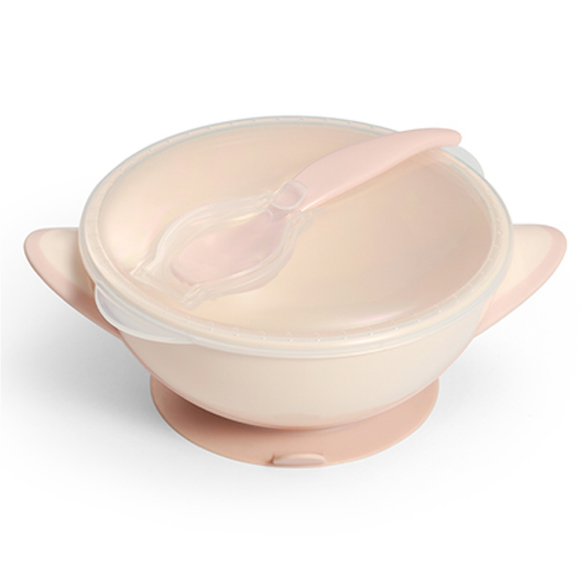 Ciotola con Ventosa E Ccchiaio Rosa
