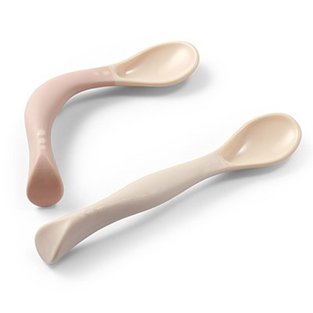 Cucchiai Flessibili 2 pezzi Beige E Rosa