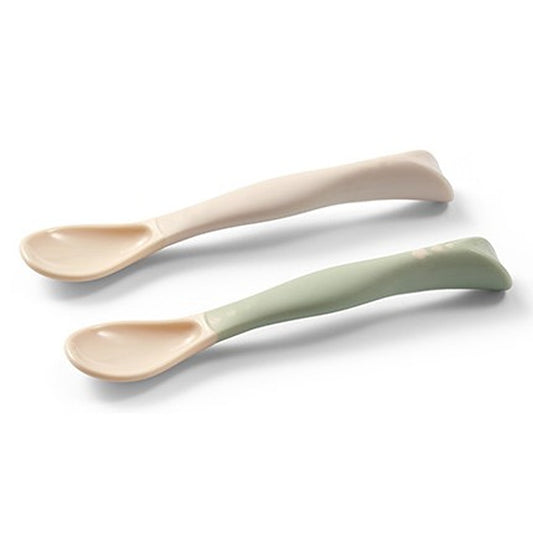 Cucchiai Flessibili 2 pezzi Beige E Verde