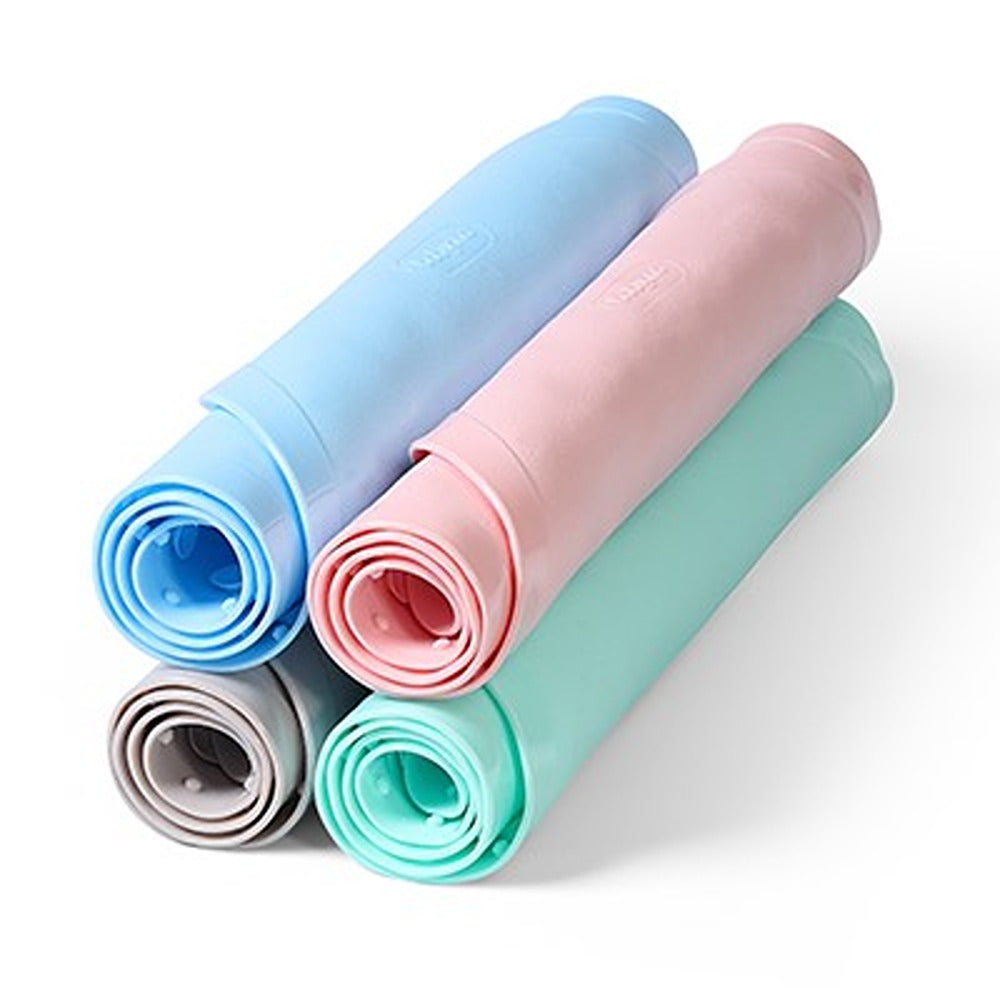 Tappetino da Bagno Antiscivolo 55x35 cm Blu