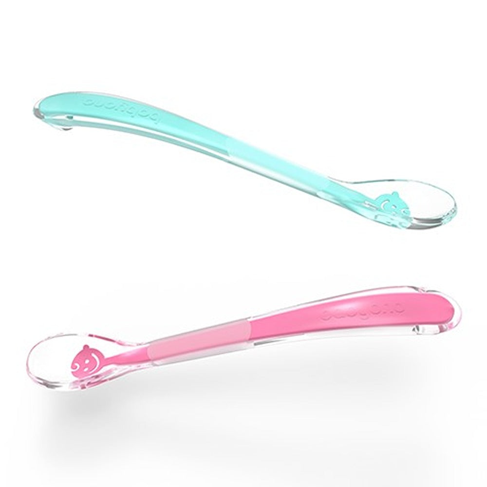 Cucchiaio Morbido in Silicone Baby's Smile Blu