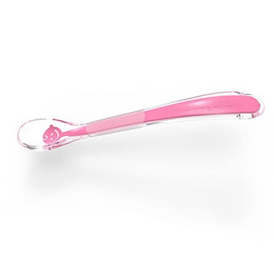 Cucchiaio Morbido in Silicone Baby's Smile Rosa