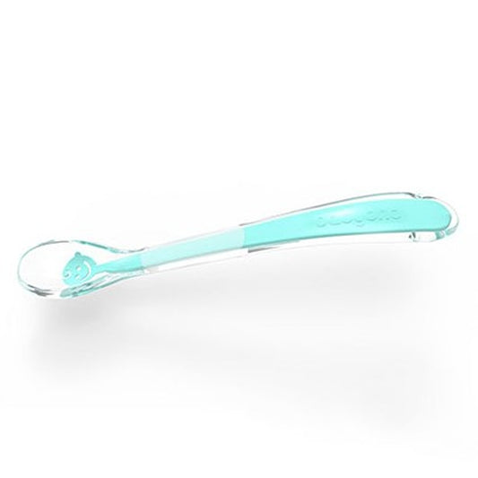 Cucchiaio Morbido in Silicone Baby's Smile Blu