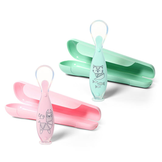 Cucchiaio a Ventosa in Silicone Assortiti