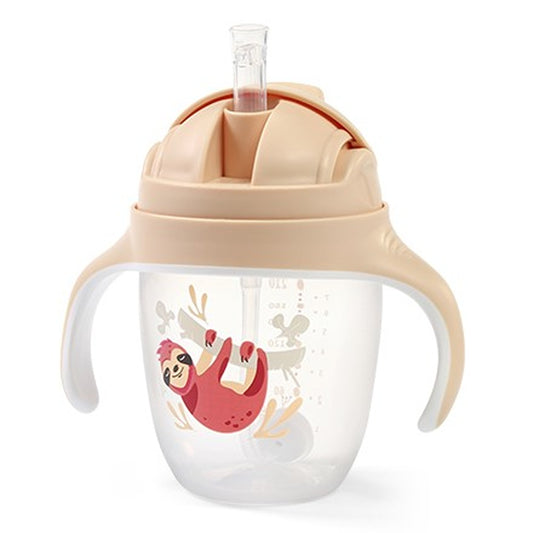 Tazza con Cannuccia Appesantita 240 ml Beige