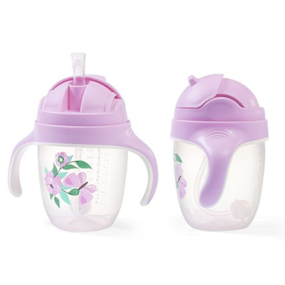 Tazza con Cannuccia Appesantita 240 ml Porpora