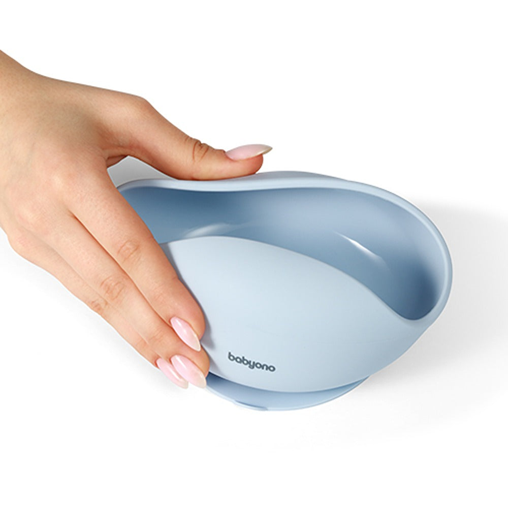 Ciotola con Ventosa in Silicone Blu
