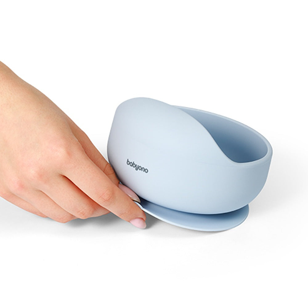 Ciotola con Ventosa in Silicone Blu