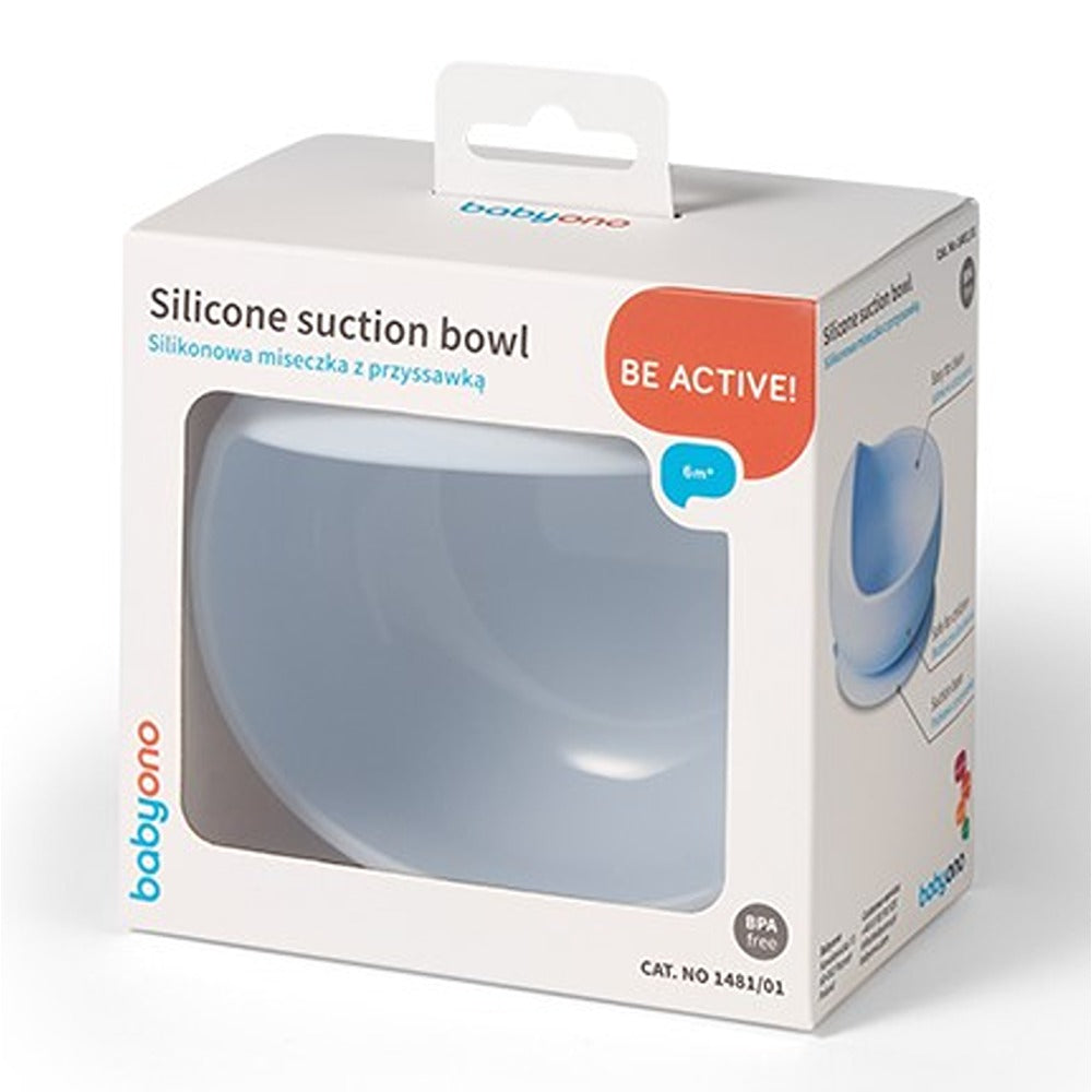 Ciotola con Ventosa in Silicone Blu