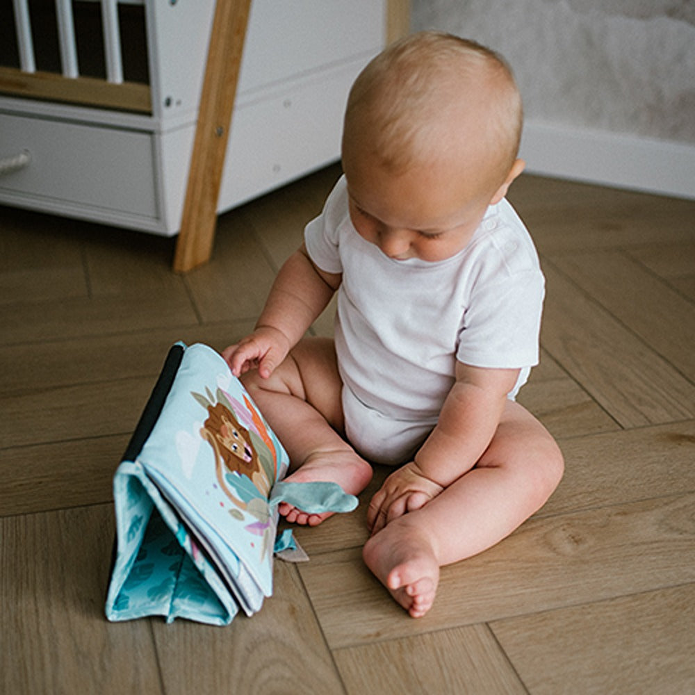 Libro Sensoriale in Stoffa Safari